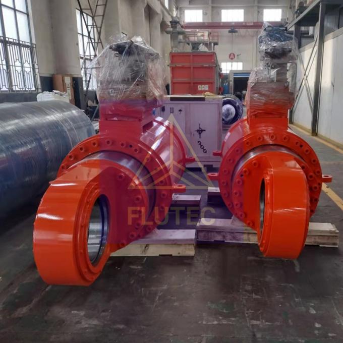 Test de pression à 100% cylindres hydrauliques à tête boulonnée pour l'industrie sidérurgique 2