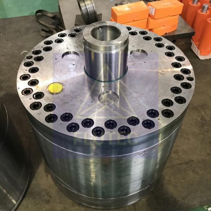 Test de pression à 100% cylindre hydraulique à piston creux pour l'industrie des ponts 1