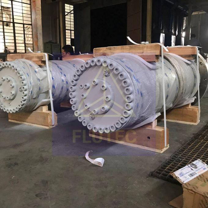 Cylindres hydrauliques sur mesure de 300 tonnes pour presses de matériaux en acier allié 2