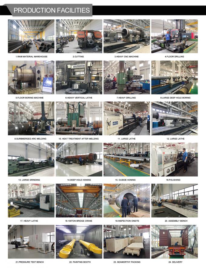 Presse hydraulique de remplacement de cylindre à longue course à pression moyenne 9