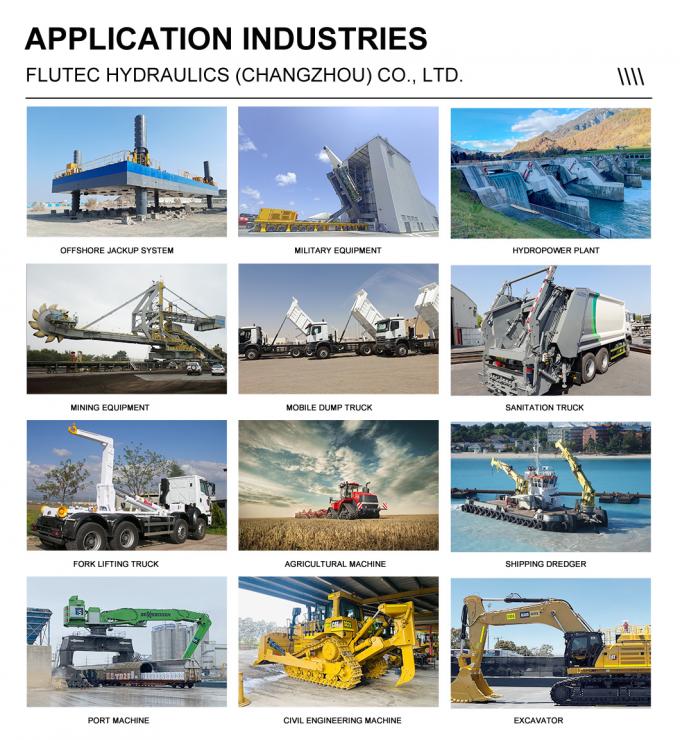 Cylindres hydrauliques offshore en acier au carbone à longue course pour les barges de piles 4