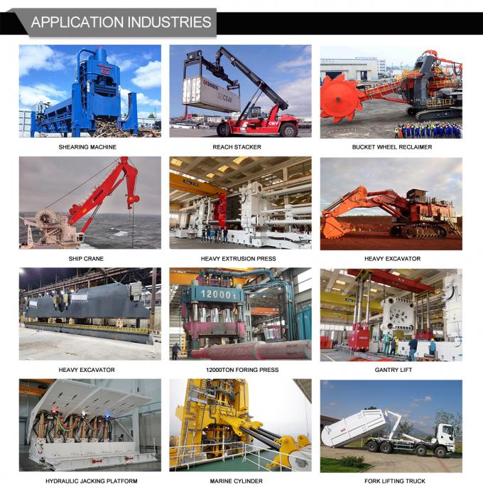 Cylindre de presse hydraulique à double action pour barge navale 4