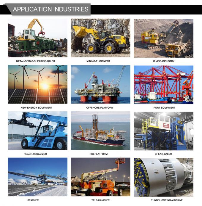 Cylindre hydraulique marin stable et fiable pour plateforme de travail à décharge 4