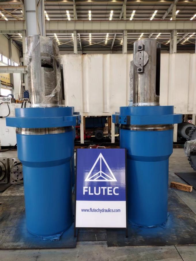 Cylindre hydraulique soudé à double action pour machine à aplatir les plaques 10