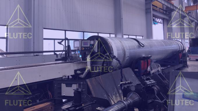 Cylindre hydraulique de levage de 50 tonnes Matériau en acier au carbone à double action 1