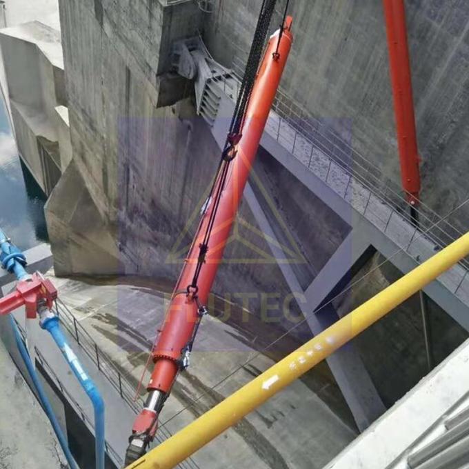 Test de pression à 100% de la centrale hydroélectrique Cylindre de la porte de barrage pour presse hydraulique 4