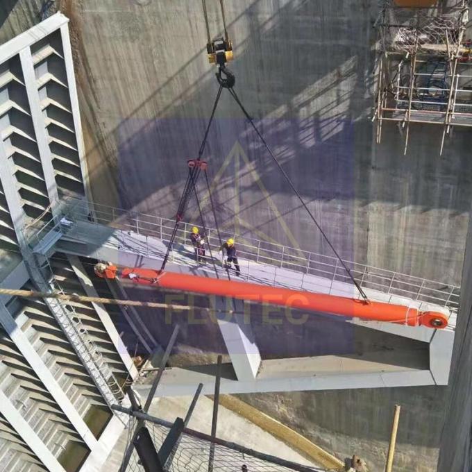 Test de pression à 100% de la centrale hydroélectrique Cylindre de la porte de barrage pour presse hydraulique 5