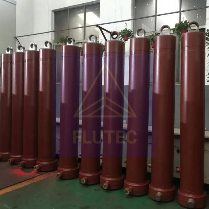 Cylindre de presse hydraulique télescopique personnalisé pour plateforme de décharge 2