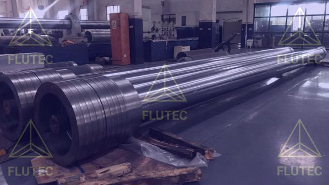 Acier cylindre hydraulique à piston à tige d'usinage CNC personnalisation disponible 0