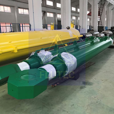 Cylindre hydraulique à longue course en acier au carbone pour une centrale hydroélectrique